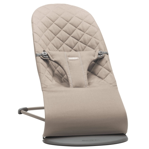 BABYBJORN - leżaczek BLISS Woven, Piaskowoszary