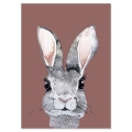 NUUKK Tekturowa kartka pocztowa - BROWN BUNNY