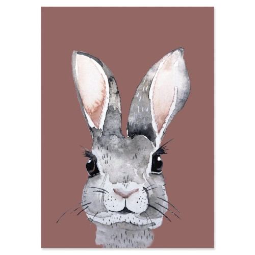 NUUKK Tekturowa kartka pocztowa - BROWN BUNNY