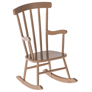MAILEG Fotel bujany 11cm - ROCKING CHAIR DARK POWDER