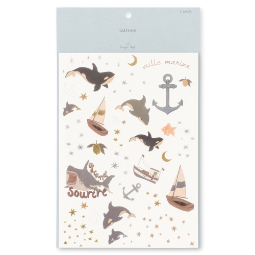 KONGES SLOJD Tatuaże zmywalne dla dzieci - BOY MIX