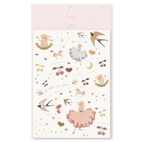 KONGES SLOJD Tatuaże zmywalne dla dzieci - GIRL MIX