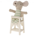 MAILEG Krzesełko do karmienia 7cm - OFF WHITE