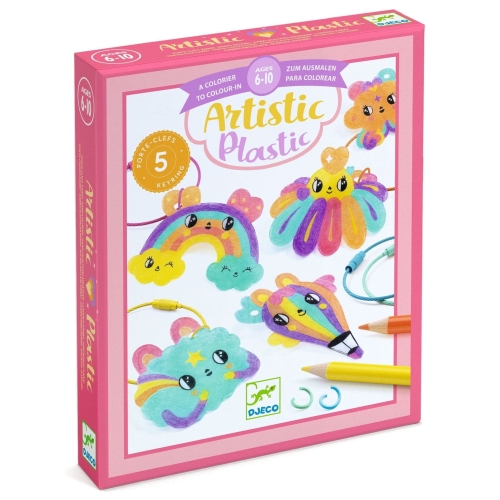 DJECO Mini zestaw magiczny plastik 6+ -BRELOCZKI KAWAII