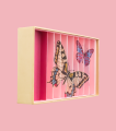BILLES & Co Szklane kulki large box - RÓŻOWE MOTYLE