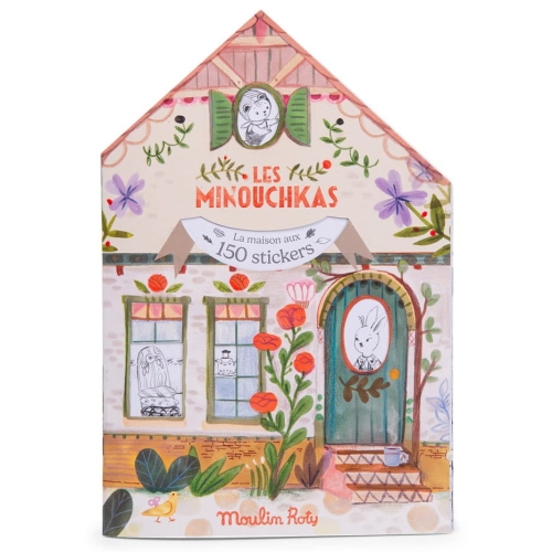 MOULIN ROTY Kolorowanka z naklejkami - LES MINOUCHKAS