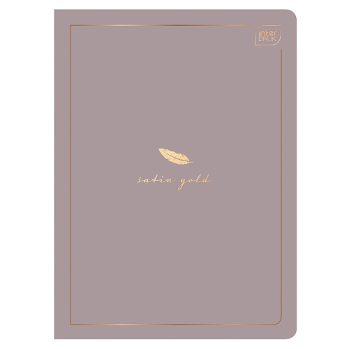 SATIN GOLD Zeszyt A5 linia 80 - FEATHER