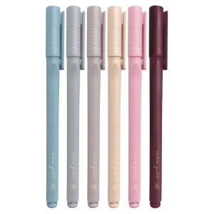 SATIN GOLD Cienkopisy 6szt - NUDE