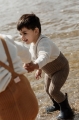 SILLY SILAS Rajstopy na szelkach - GRANNY TEDDY OYSTER GREY