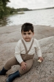 SILLY SILAS Rajstopy na szelkach - GRANNY TEDDY OYSTER GREY