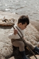 SILLY SILAS Rajstopy na szelkach - GRANNY TEDDY OYSTER GREY