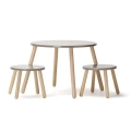 Kid's Concept - Zestaw mebli stół + krzesełko KID'S BASE - Brąz