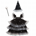 MERI MERI Przebranie | kostium czarownica - HALLOWEEN