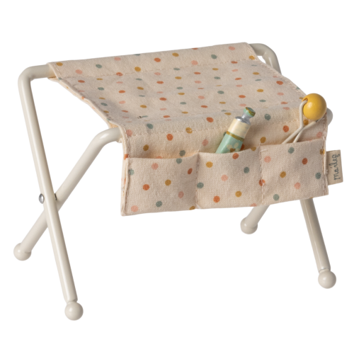 MAILEG Przewijak dla myszek 8cm - Nursery table OFF WHITE