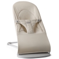 BABYBJORN - leżaczek BALANCE SOFT WOVEN/JERSEY Tri Fabric, Jasny Beż