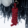 ASTRUP Halter i lina dla konia na kiju | hobby horse - CZERWONA