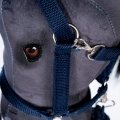 ASTRUP Halter i lina dla konia na kiju | hobby horse - NIEBIESKA
