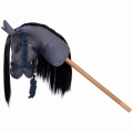 ASTRUP Koń na kiju z otwartą buzią HOBBY HORSE - GRAFITOWY BLAZE N2025