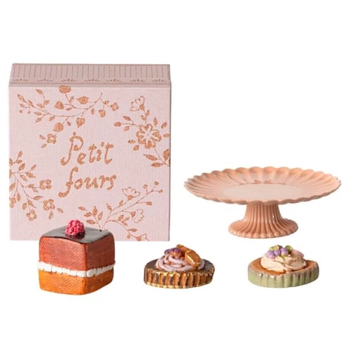 MAILEG Zestaw patera z ciasteczkami - CAKES and CAKESTAND