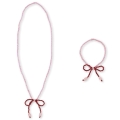 KONGES SLOJD Zestaw biżuterii | naszyjnik i bransoletka - MELLOW ROSE | RIO RED