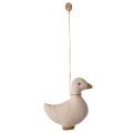 MAILEG Zawieszka świąteczna lniana kaczka - DUCK beżowa