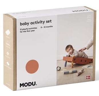 MODU - Baby activity set - Burnt Orange / Dusty Green