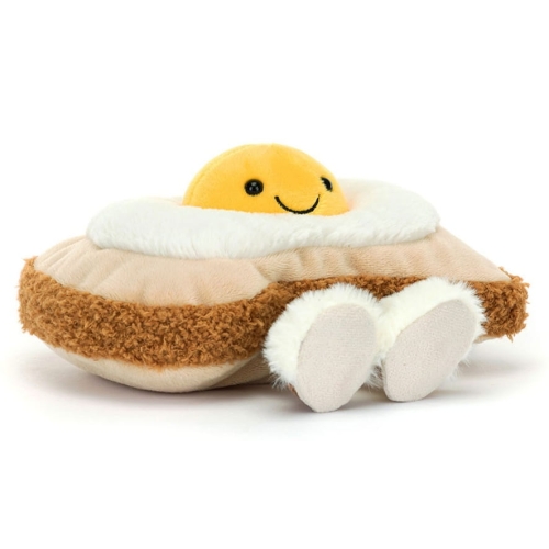 JELLYCAT Pluszowe wesołe jajko sadzone na toście 16 cm