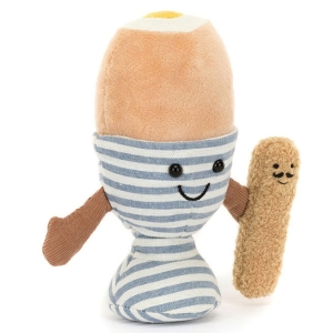 JELLYCAT Pluszowe wesołe jajko na miękko w kieliszku 16cm