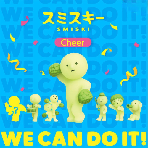 SMISKI Mini laleczka świecąca w ciemności - CHEER | WE CAN DO IT