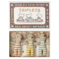 MAILEG Myszki trojaczki 8cm - BABY TRIPLETS in BOX
