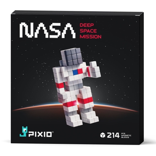 PIXIO Klocki magnetyczne 214szt - DEEP SPACE MISSION NASA