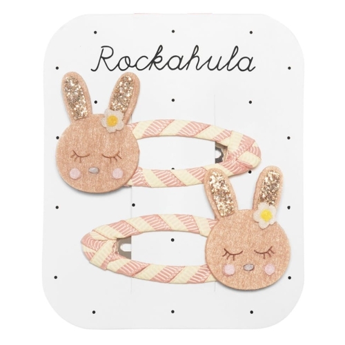 ROCKAHULA Spinki do włosów dla dziewczynki króliczki - STRIPPY BUNNY