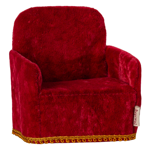 MAILEG Fotel dla myszek 6cm - RED