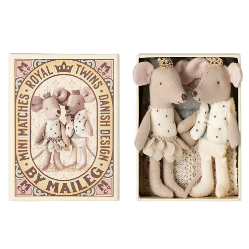 MAILEG Myszki królewskie bliźniaki 11cm - ROYAL TWINS