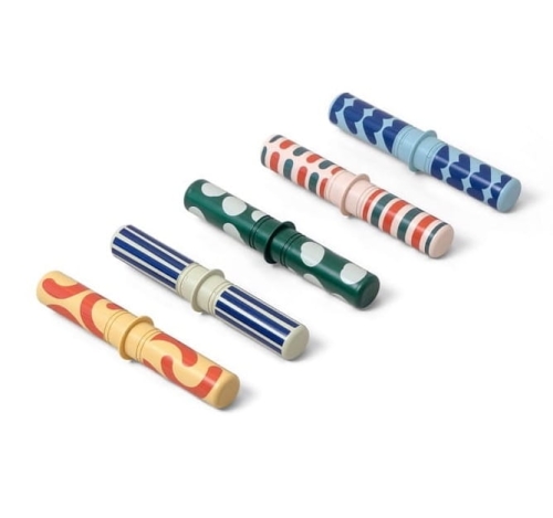MODU - 5 kołków - grzechotek, wielokolorowe