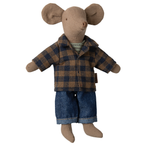 MAILEG Myszka tata 15cm - DAD LIGHT BROWN