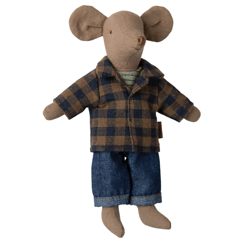 MAILEG Myszka tata 15cm - DAD LIGHT BROWN