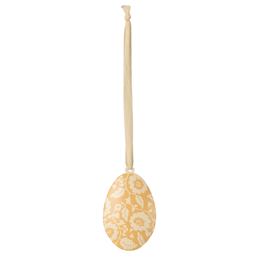 MAILEG Zawieszka metalowa pisanka - EASTER EGG FLOWERS YELLOW