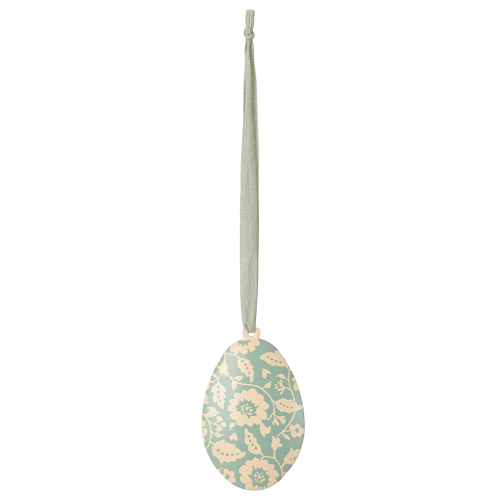 MAILEG Zawieszka metalowa pisanka - EASTER EGG FLOWERS MINT