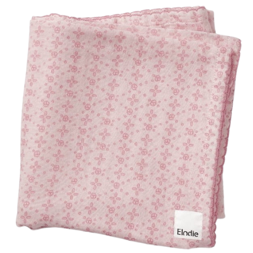 Elodie Details - Kocyk bawełna muślin - Embroidery Anglaise Pink