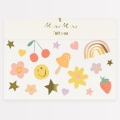 MERI MERI Tatuaże zmywalne dla dzieci - HAPPY ICONS
