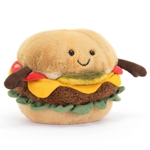 JELLYCAT Pluszowy wesoły burger 11cm