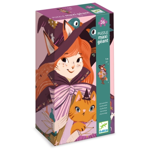 DJECO Puzzle gigant 36 elem. - CZARODZIEJKA LILY