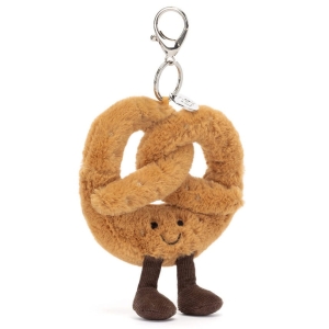 JELLYCAT Pluszowy uśmiechnięty precel | Breloczek 17cm