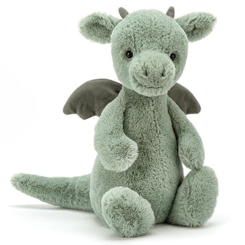 JELLYCAT Pluszowy smok 31cm - MIĘTOWO-SZARY