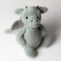 JELLYCAT Pluszowy smok 31cm - MIĘTOWO-SZARY