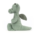 JELLYCAT Pluszowy smok 31cm - MIĘTOWO-SZARY