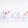 MERI MERI Kartka urodzinowa 3D - ANIMAL FRIENDS