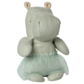MAILEG Maskotka hipopotam ze spódniczką 23cm - SMALL MINT