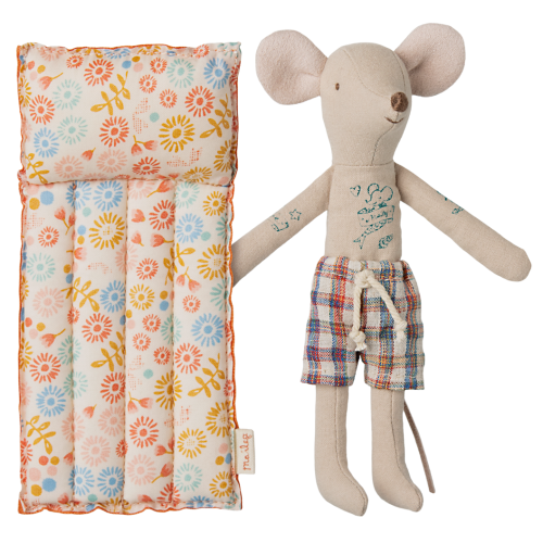 MAILEG Myszka plażowa tata z materacem 15cm - BEACH MOUS